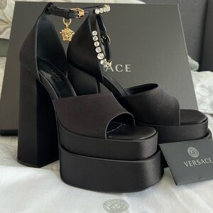 Versace Medusa Aevitas Platform Sandals